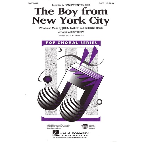 Boy From New York City SATB Arr Kirby (Octavo)