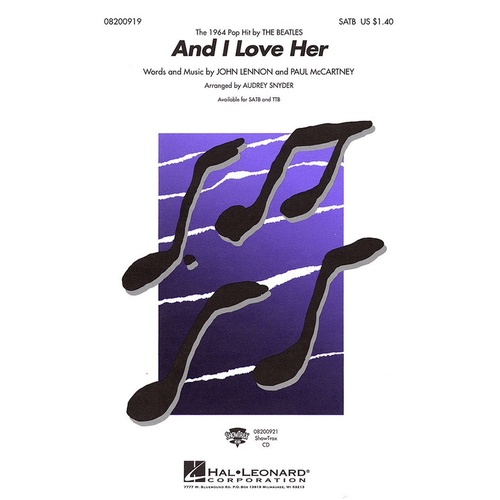 And I Love Her SATB (Octavo)