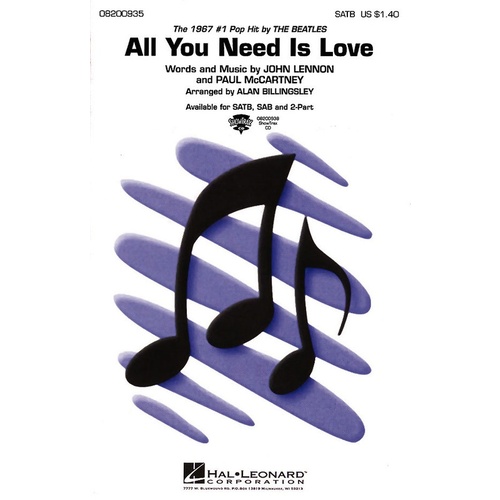All You Need Is Love SATB (Octavo)