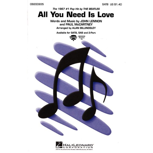 All You Need Is Love ShowTrax CD (CD Only)