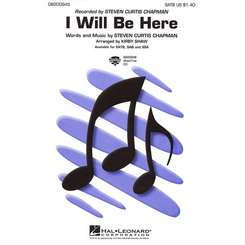 I Will Be Here ShowTrax CD Arr Shaw (CD Only)