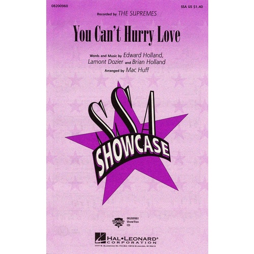 You Cant Hurry Love SSA (Octavo)