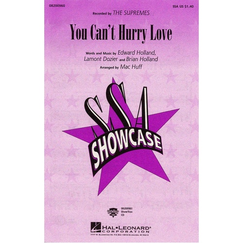 You Cant Hurry Love ShowTrax CD (CD Only)