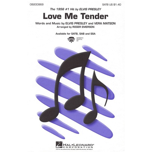 Love Me Tender SATB Arr Emerson (Octavo)