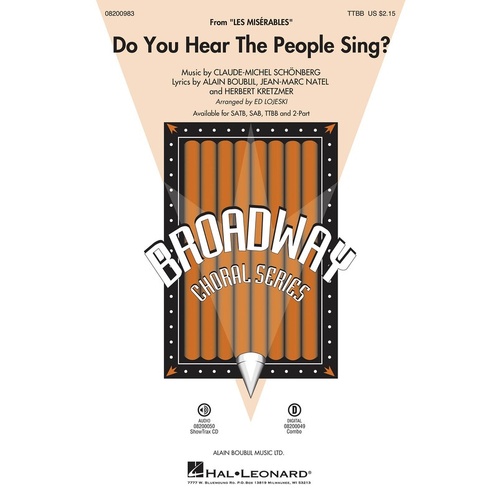 Do You Hear The People Sing TTBB (Octavo)