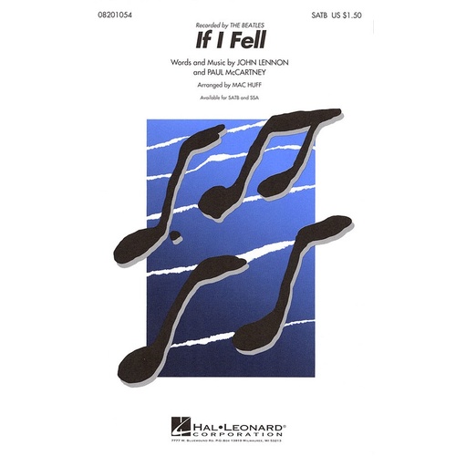 If I Fell SATB Arr Huff (Octavo)