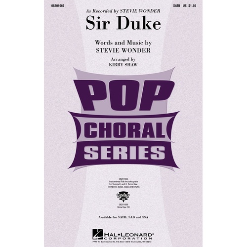 Sir Duke ShowTrax CD Arr Shaw (CD Only)