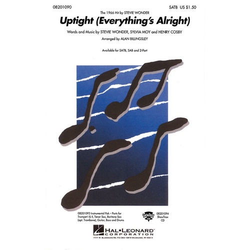 Uptight SATB Arr Billingsley (Octavo)