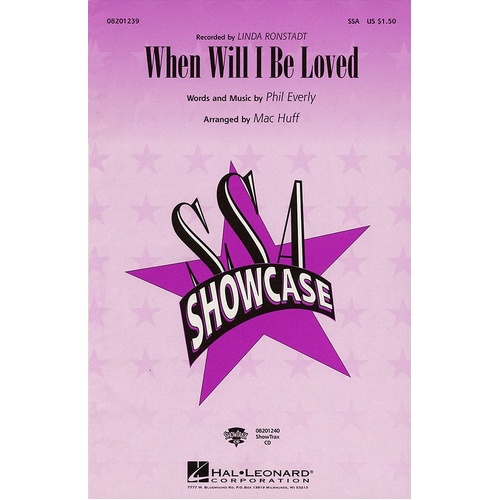 When Will I Be Loved ShowTrax CD Arr Huff (CD Only)