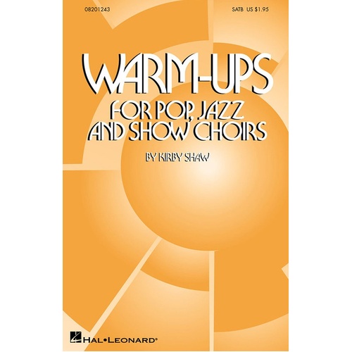Warmups For Pop Jazz Show Choirs ShowTrax CD (CD Only)