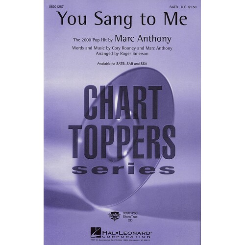 You Sang To Me Marc Anthony SATB