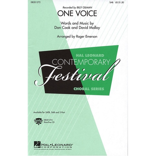 One Voice SAB (Octavo)