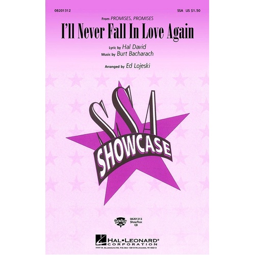 Ill Never Fall In Love Again SSA (Octavo)
