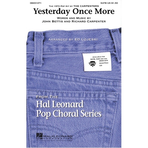 Yesterday Once More SATB (Octavo)