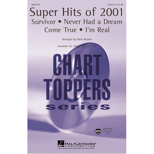 Super Hits Of 2001 (Medley) SATB
