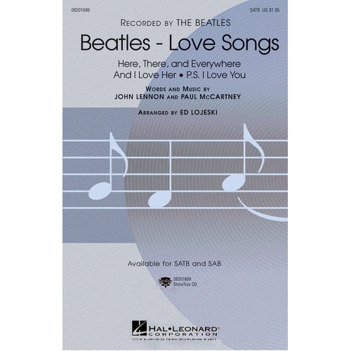 Beatles Love Songs SAB (Octavo)