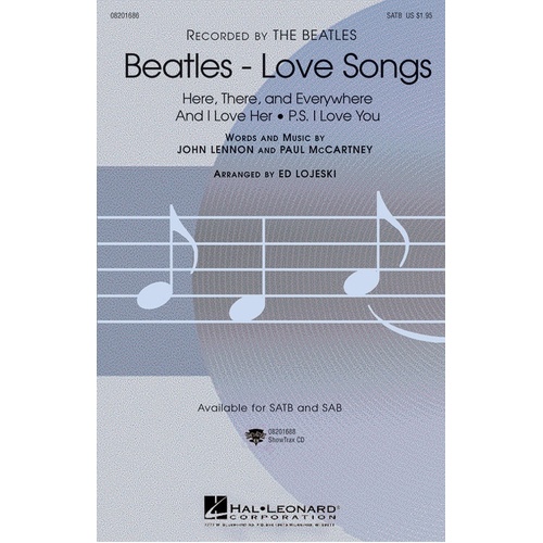 Beatles Love Songs ShowTrax CD (CD Only)