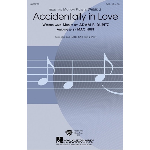 Accidentally In Love SATB (Octavo)