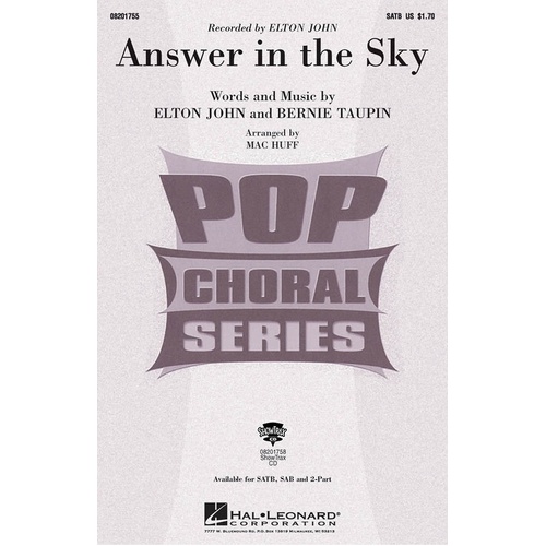 Answer In The Sky SAB (Octavo)