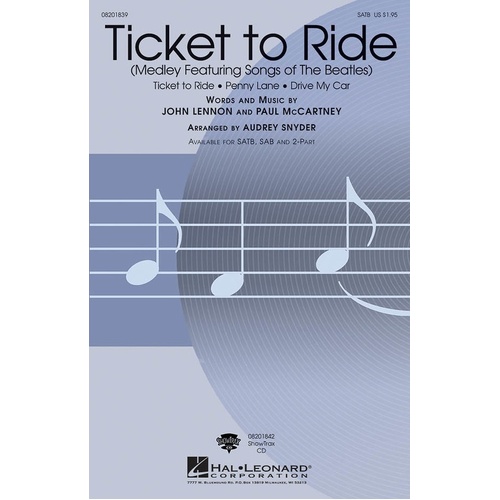 Ticket To Ride 2Pt (Octavo)