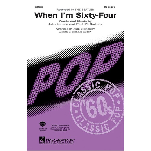 When Im Sixty Four SSA (Octavo)