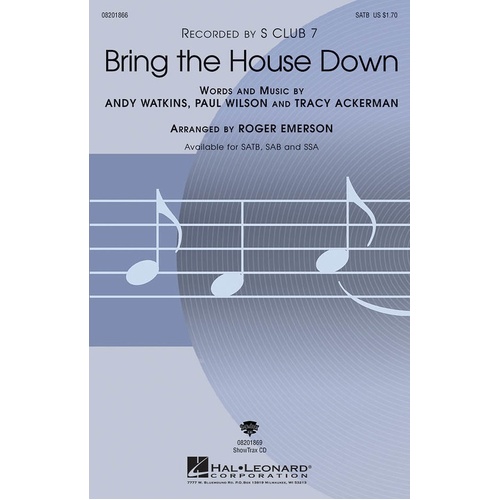Bring Down The House SATB (Octavo)
