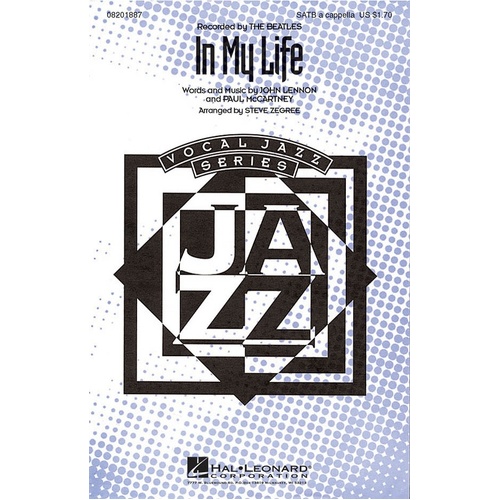 In My Life SATB A Cappella (Octavo)