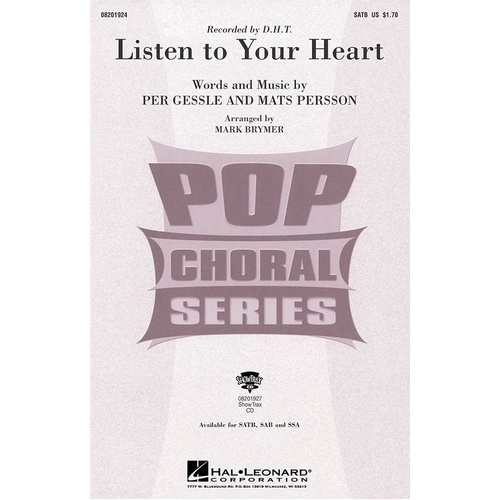 Listen To Your Heart SATB (Octavo)