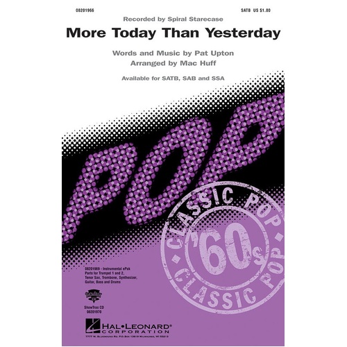More Today Than Yesterday SATB (Octavo)