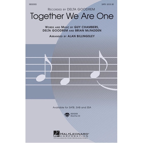 Together We Are One SATB (Octavo)