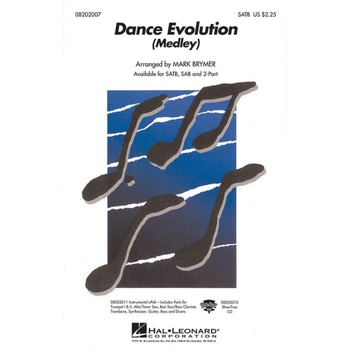 Dance Evolution 2-Part Medley Choral Score