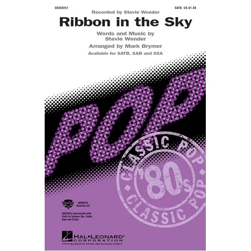 Ribbon In The Sky SATB (Octavo)
