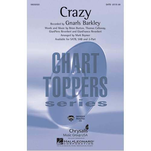 Crazy (Gnarls Barkley) 2Pt (Octavo)