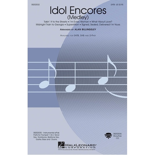 Idol Encores ShowTrax CD (CD Only)