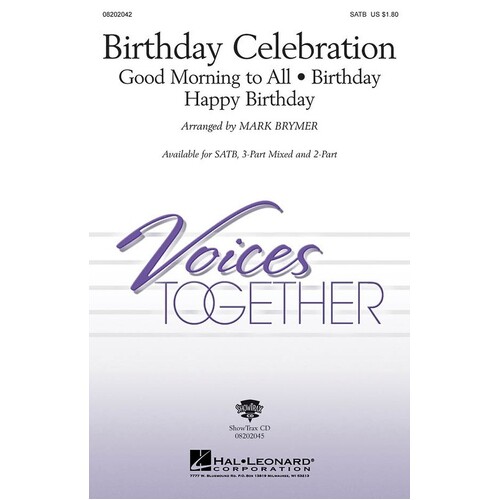 Birthday Celebrations SATB (Octavo)