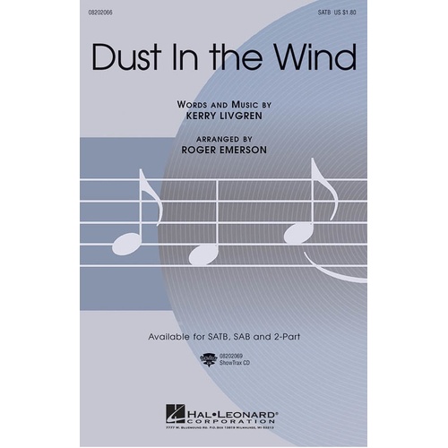 Dust In The Wind SATB (Octavo)