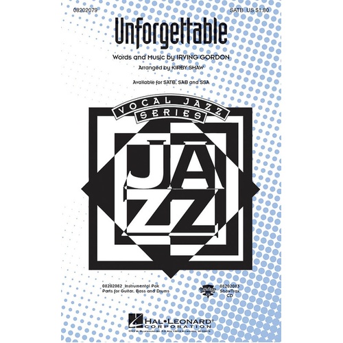 Unforgettable SATB (Octavo)