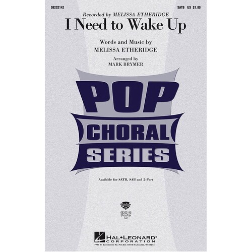 I Need To Wake Up SATB (Octavo)