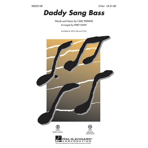 Daddy Sang Bass 2Pt (Octavo)