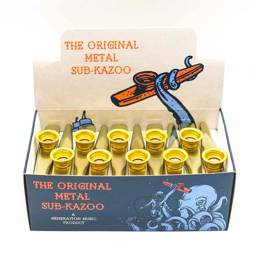 Original Generation Metal Sub Kazoo - Box of 30 - Gold