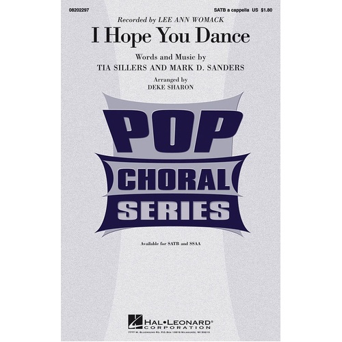 I Hope You Dance SSAA A Cappella (Octavo)