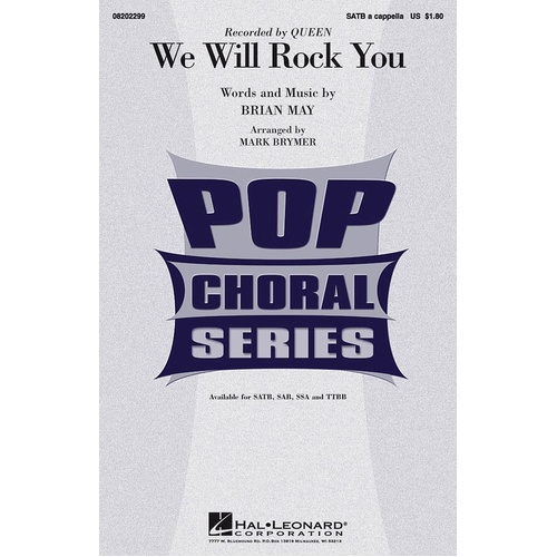 We Will Rock You SATB (Octavo)