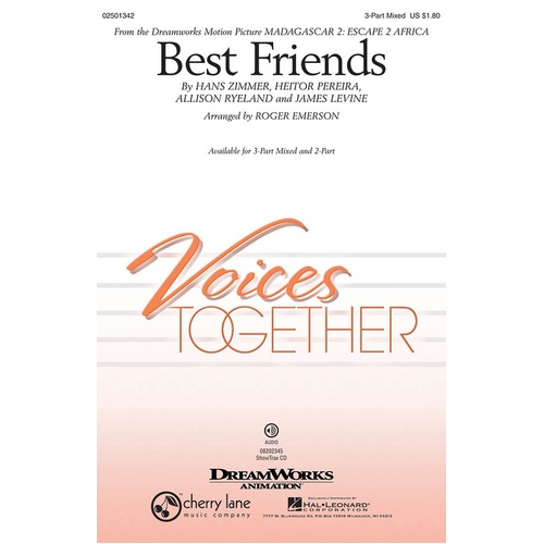 Best Friends From Madagascar ShowTrax (CD Only)