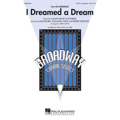 I Dreamed A Dream TTBB (Octavo)