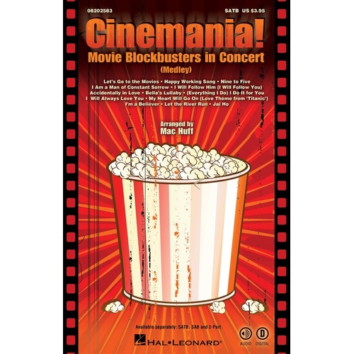 Cinemania Movie Blockbusters In Concert ShowTrax CD (CD Only)