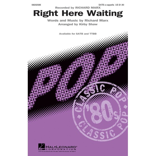 Right Here Waiting SATB (Octavo)