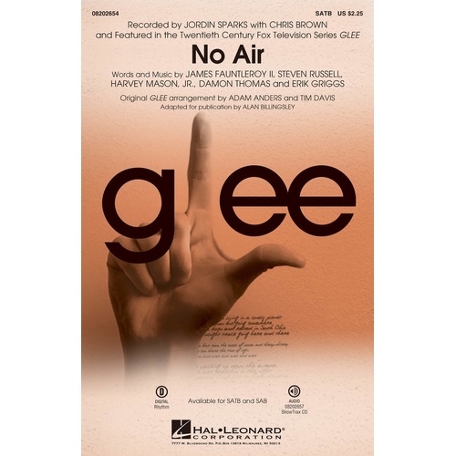 No Air From Glee ShowTrax CD (CD Only)