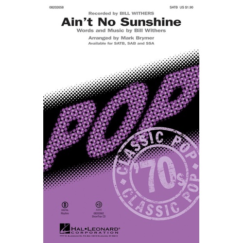 Aint No Sunshine ShowTrax CD (CD Only)