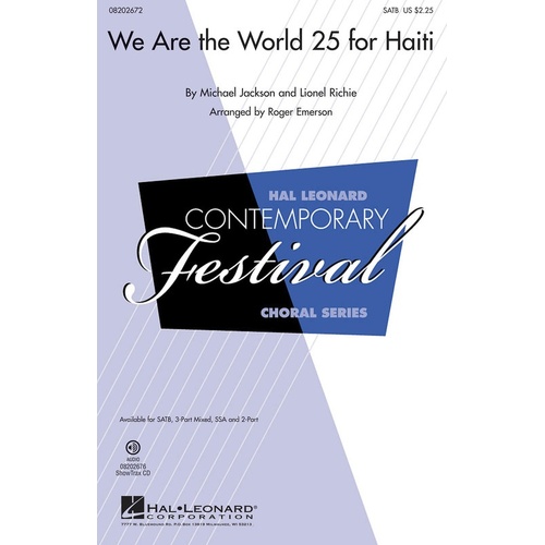 We Are The World 25 For Haiti ShowTrax CD (CD Only)
