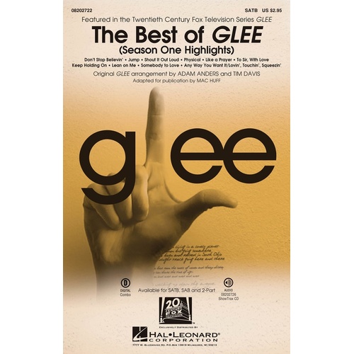 Best Of Glee ShowTrax CD (CD Only)